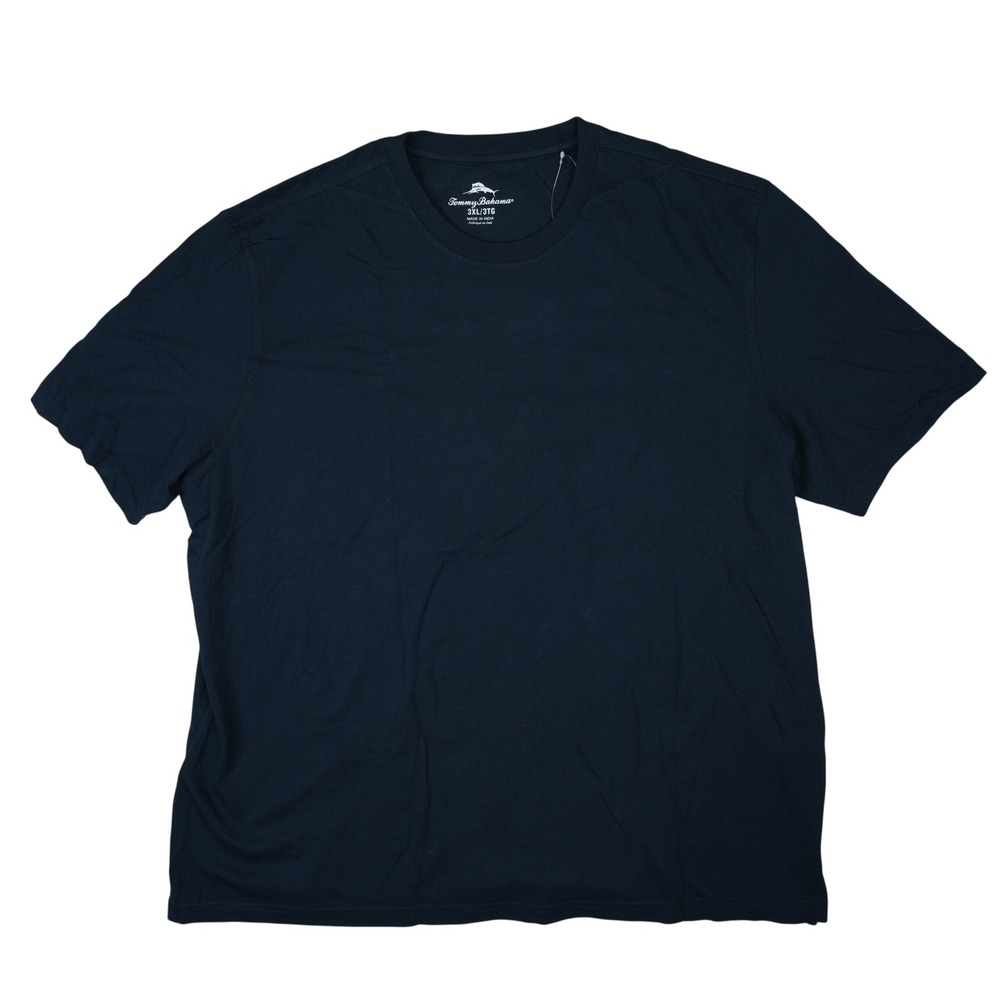 Tommy Bahama Bali Skyline Crew T-Shirt Mens 3XL Blue Note Cotton TB21626 New